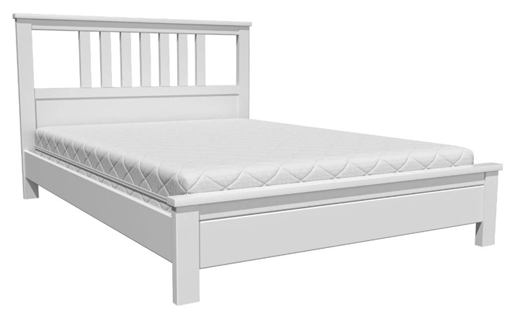 Кровать 1.5-спальная Лаура (Белый Античный) 140х200 в Нальчике - изображение 1