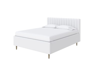 Кровать с бельевым ящиком Madison Lite 160x200, Экокожа (Белый) в Нальчике