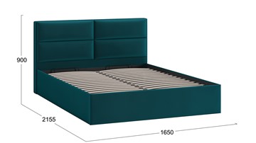 Кровать с механизмом 2-спальная Глосс Тип 1 (Велюр Confetti Izumrud) в Нальчике - предосмотр 1