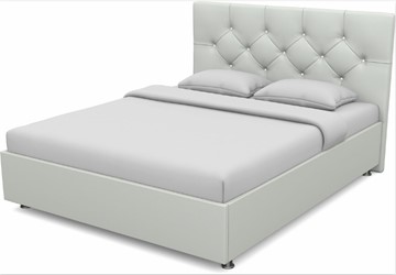 Спальная кровать Моника 1400 с основанием (Nitro White) в Нальчике