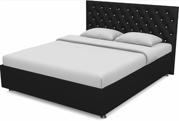 Спальная кровать Флоренция-А 1600 с основанием (Nitro Black) в Нальчике