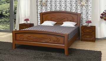 Спальная кровать Карина-16 (Орех) 120х200 в Нальчике