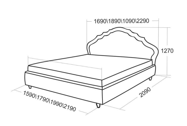 Кровать полутороспальная Эмануэль 1690 в Нальчике - изображение 4