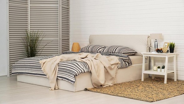 Спальная кровать Керри 1400х2000 с подъёмным механизмом в Нальчике - изображение