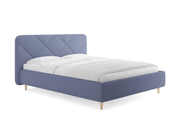 Полутороспальная кровать Taylor, Тедди синий 140х200 с основанием в Нальчике