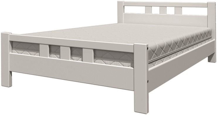 Кровать полутороспальная Вероника-2 (Белый Античный) 140х200 в Нальчике - изображение 4
