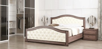 Кровать Стиль 1, 160х200, кожзам, с основанием в Нальчике