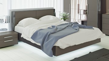 Кровать 2-спальная Наоми 1600, цвет Фон серый, Джут СМ-208.01.01 в Нальчике