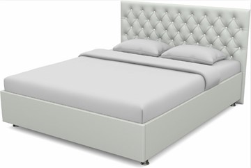 Двуспальная кровать Флоренция-А 1600 с основанием (Nitro White) в Нальчике