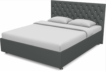Спальная кровать Флоренция-А 1400 с основанием (Nitro Grey) в Нальчике