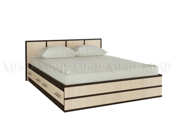 Кровать двуспальная Сакура 1600 с ящиками в Нальчике - изображение