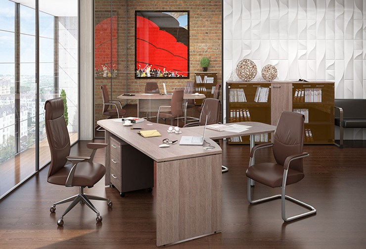 Набор мебели в офис Xten в опенспэйс для четырех сотрудников в Нальчике - изображение 2