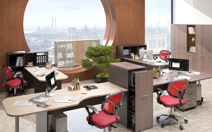 Комплект офисной мебели Xten для двух сотрудников с тумбочками в Нальчике - изображение 5