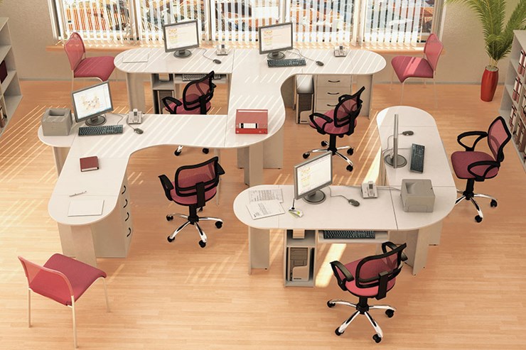 Мебель для персонала Классик для 5 сотрудников в Нальчике - изображение