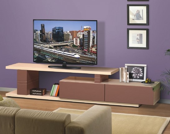 ТВ-тумба 4, цвет Капучино, Туя светлая в Нальчике - изображение