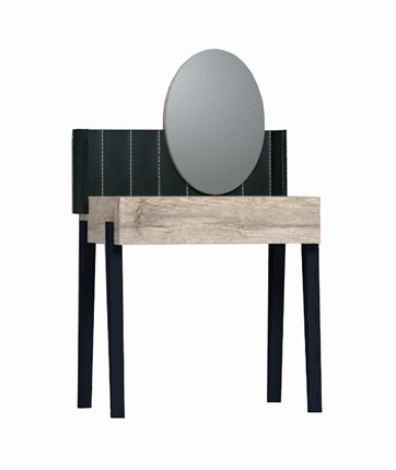 Столик туалетный Nature 43, Гаскон Пайн-Черный в Нальчике - изображение