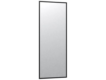 Зеркало навесное в гардероб Сельетта-6 черный (1100х400х9) в Нальчике
