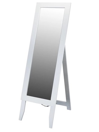 Зеркало напольное в гардероб BeautyStyle 2 (Белый) в Нальчике - изображение