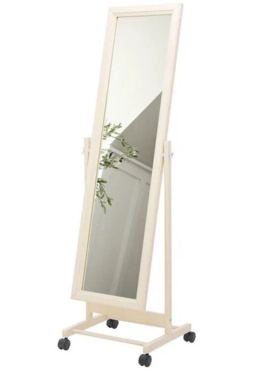 Зеркало напольное в гардероб BeautyStyle 27 (135х42,5см) Слоновая кость в Нальчике - изображение 6
