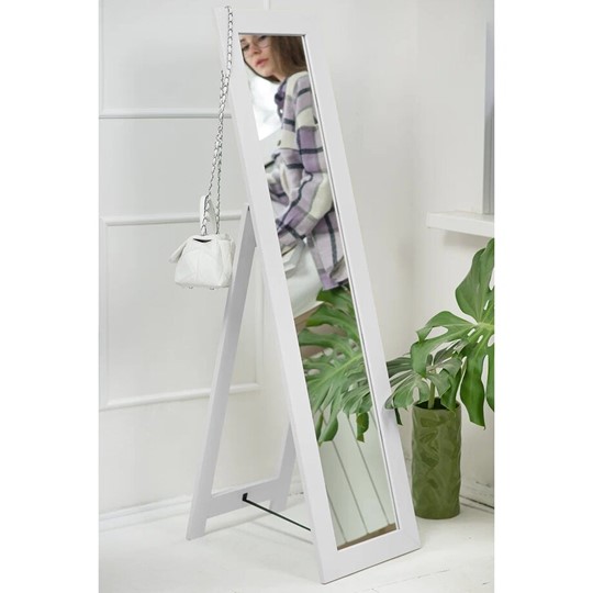 Зеркало напольное в гардероб BeautyStyle 8 (белый) в Нальчике - изображение 8