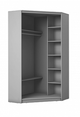 Шкаф угловой Хит-У-24-4-77-29, Панда, Белый в Нальчике - изображение 1
