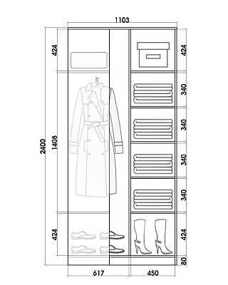 Шкаф угловой Хит-У-24-4-77-25, Медвежата, Венге в Нальчике - изображение 2