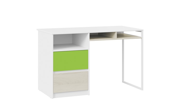 Письменный стол Сканди СМ-386.15.02-20 (Дуб Гарден, Белая, Зеленый) в Нальчике - изображение 2
