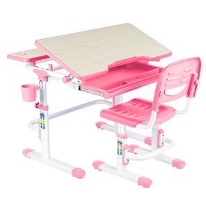 Растущий стол и стул Lavoro Pink в Нальчике - предосмотр 1
