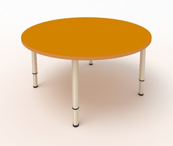 Детский стол круглый МДФ Оранжевый в Нальчике