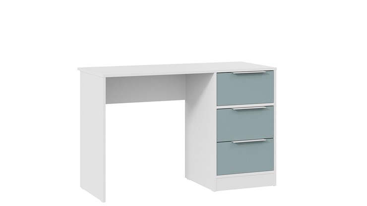 Стол письменный Марли Тип 1 (Белый/Серо-голубой) в Нальчике - изображение 2