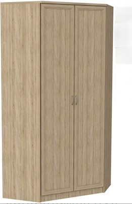 Распашной шкаф 403 несимметричный, цвет Дуб Сонома в Нальчике - изображение