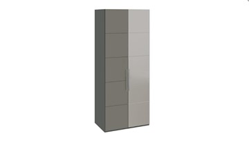 Шкаф Наоми с 1 зеркальной правой дверью, цвет Фон серый, Джут СМ-208.07.04 R в Нальчике