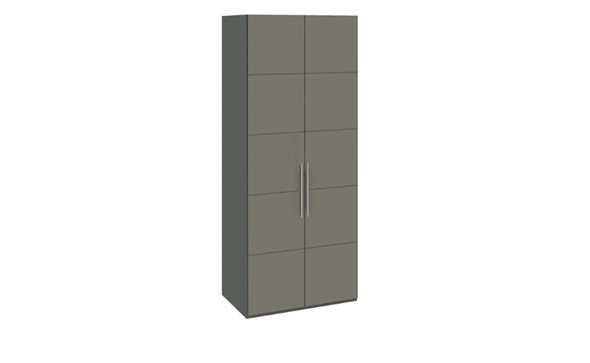 Распашной шкаф Наоми с 2-мя дверями, цвет Фон серый, Джут  СМ-208.07.03 в Нальчике - изображение