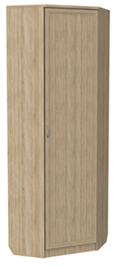 Распашной шкаф 402 угловой со штангой, цвет Дуб Сонома в Нальчике - предосмотр