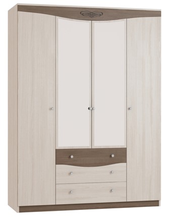 Распашной шкаф Ванесса 4-х дверный в Нальчике - изображение