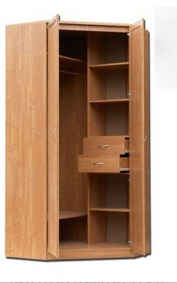 Распашной шкаф 403 несимметричный, цвет Дуб Сонома в Нальчике - изображение 1