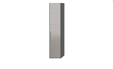 Шкаф Наоми с зеркальной дверью правый, цвет Фон серый, Джут  СМ-208.07.02 R в Нальчике