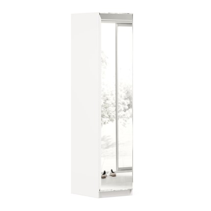 Шкаф однодверный Айла с зеркалом ЛД 688.140.000, Белый, исполнение 1 в Нальчике - изображение