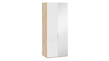 Шкаф для одежды Эмбер СМ-348.07.005 R (Яблоня Беллуно/Белый глянец) в Нальчике