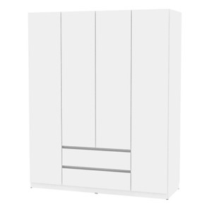 Шкаф 4-дверный Malta light H302 (Белый) в Нальчике