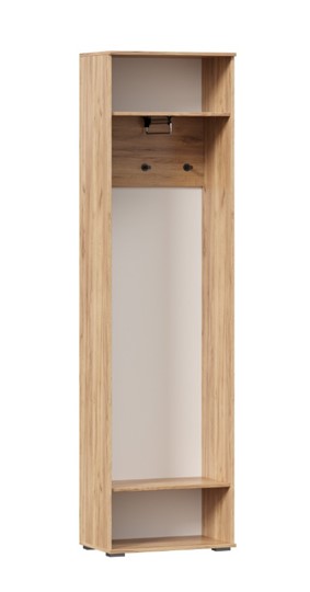 Шкаф одностворчатый Фиджи с декоративными накладками 659.300, Дуб Золотой/Антрацит в Нальчике - изображение 2