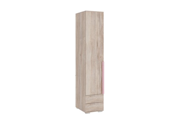 Шкаф одностворчатый с ящиками Лайк 54.01, дуб мария/роуз в Нальчике - изображение