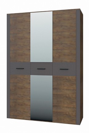 Шкаф трехдверный Куба ШР-3 (С зеркалом) в Нальчике - изображение