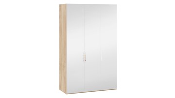 Шкаф для одежды Эмбер СМ-348.07.009 (Яблоня Беллуно/Белый глянец) в Нальчике