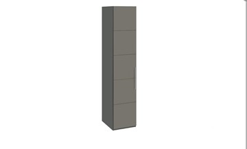 Шкаф одностворчатый Наоми, цвет Фон серый, Джут СМ-208.07.01 в Нальчике