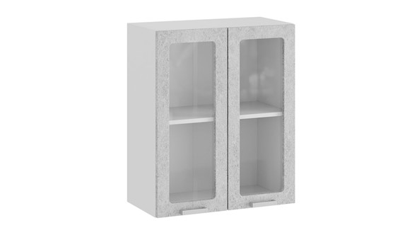 Кухонный навесной шкаф Гранита 1В6С (Белый/Бетон снежный) в Нальчике - изображение