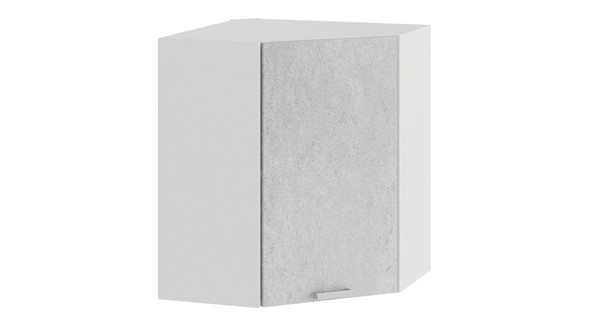 Кухонный угловой шкаф Гранита 1В6У (Белый/Бетон снежный) в Нальчике - изображение