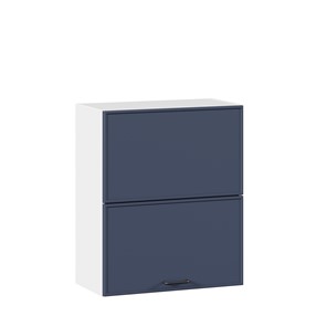 Шкаф горизонтальный на кухню 600 комбинированный Индиго ЛД 298.970.000.125, Белый/Тёмно-синий в Нальчике