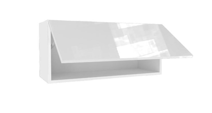 Шкаф кухонный 800 горизонтальный, Шервуд, ЛД 281.750.000.172, белый/белый глянец в Нальчике - изображение 1