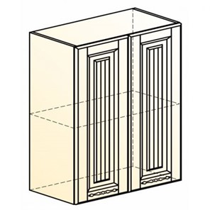 Шкаф навесной Бавария L600 H720 (2 дв. гл.) в Нальчике